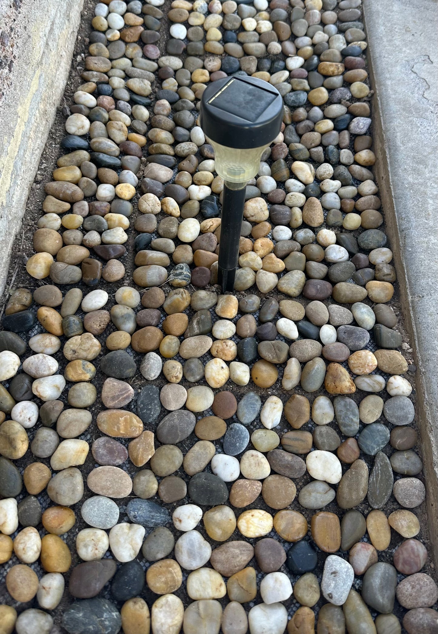 Border River Rock Stone Tiles- 12"L x 4" W, Mixed Color with Polish Finish, Pack of 24pcs, $2.99/pc