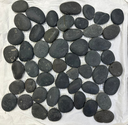 Natural Black Beach Pebbles-Matt, Indoor/Outdoor Flooring, Pool,Garden etc. 12"x12", Pack of 5, $11.05/pc