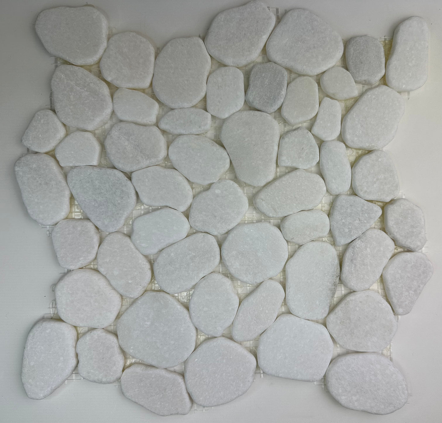 Sliced Stone Tile - 12"x12", Snow White, Natural Stone for Bathrooms, Shower,Kitchen Backsplashes, Flooring and Accent Walls. Pack of 5, $13.65/pc